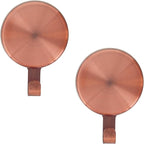 Haute Decor Attract Magnetic Wreath Hanger (Copper) - Set of 2 Magnets - for 2 Metal Doors/Surfaces or 1 Single-Pane Glass Door/Window - Holds up to 10 lbs.