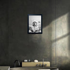 Black and White Lion Canvas Wall Art Bathroom Pictures Paintings for Wall Decor Funny Bathroom Wall Art Framed Animal Print Artwork