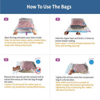 20 Pack Space Saver Vacuum Storage Bags for Clothing Travel, Vacuum Seal Compression Bags for Clothes, Packing, Luggage, Blankets, Comforters and Pillows, Electric Pump Included