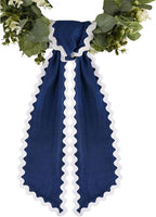 of Decorative Door Swag with Beautiful Scalloped Design Instantly Brightens Entryways and Living Space Trim Garlands Ribbons