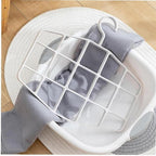 1pc Tiered Scarf Holder, Scarf Hanger Space-Saving Hanging Wardrobe Organiser for Scarves Ties Belts (White)