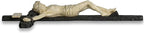DevotedWalls 20.75" H Catholic Realistic Style Crucifix for Wall, Large realistic Jesus Chirst Cross for Church, Chapels and Home (Black and White Color)