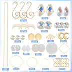 SUNNYCLUE 1 Box DIY 8 Sets Suncatcher DIY Kits Rainbow Maker Suncatcher Hanging Gold Moon Summer Capiz Shell Colorful Glass Crystal Rainbow Maker Sun Catchers for Window Indoor Outdoor Door Decors