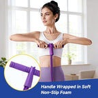 Pedal Resistance Bands with Handle, 8 tube/10 Tube Stretch Bands, Fitness Shaping Yoga Exercise Equipment, Natural Rubber Tension Rope, for Abdominal, Leg, Arm and Back Slimming Training