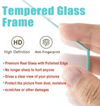 KTKDE 5x7 Picture Frames Gray Photo Frames with Real Glass for Picture 4x6 photo with Mat or 5x7 photo without Mat, Composite Wood Picture Frames for Table Top and Wall Mounting