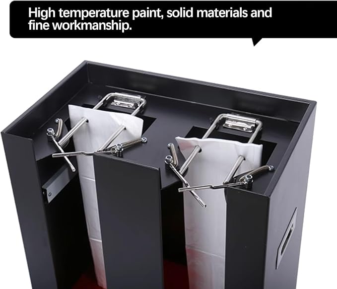 Commercial Metal Umbrella Holder,Umbrella Stand, Double Umbrella Automatic Packing Machine Automatic Wet Umbrella Bag Wrapper, with 200 Bags(Brown)