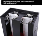 Commercial Metal Umbrella Holder,Umbrella Stand, Double Umbrella Automatic Packing Machine Automatic Wet Umbrella Bag Wrapper, with 200 Bags(Brown)
