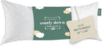 ComfyDown Decorative Throw Pillow Insert, Down and Feather Fill, 100% Cotton Cover, 233 Thread Count - Made in USA (12 X 36)