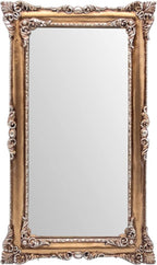 Vintage Mirror 8x14 Inch, Antique Ornate Decorative Mirror for Desk & Wall, Small Vanity Mirror for Makeup Wall Decor, Bronze