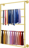 Scarf Organizer, Hijab Organizer, 7 Tier Wall Mounted Ribbon Rack, Ties Silk Scarves Towels Storage Multifunctional Metal Rack, Wall Shelf for Clothing Store, Flower Shop, Home