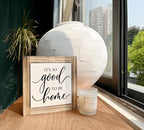 Inspirational Wood Signs - Home Quote Decor for Front Door & Entryway, Farmhouse Decor, Housewarming Gift, 'It's So Good To Be Home'