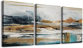 MHARTK66 Abstract Nature Landscape Wall Art for Living Room, Set of 3 Modern Canvas Prints Paintings Artwork for Walls, Wall Decor Pictures for Bedroom Dining Room Office Home Decoration 16x24 Inch