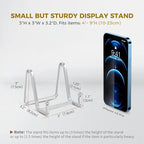 DIDUDIDU Plate Holder Easel Display Stand - Metal Plate Stands for Display - Tabletop Picture Stand - Silver Iron Easels for Display Pictures | Photo Frames | Book | Decorative Plates | Plaque
