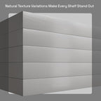BAOBAB WORKSHOP Wood Floating Shelves for Wall - Rustic Shelf 16 inch - Grey Bathroom Shelves - Solid Wood Shelves for Wall for Bedroom Kitchen Living Room - Gray Shelves - 16 x 6.7 Inch, Set of 2