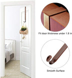 Wreath Hanger (Bronze-1 Pack) - Stainless Steel Adjustable Door Hanger for Front Door, 15-24inch, 20lb Weight Capacity
