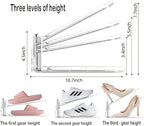Shoe Slots Organizer for Closet 8PACK Shoe Stacker Adjustable Shoe Slots Organizer Shoe Space Savers Double Layer Stack Shoe Racks for Closet Organization Organizador de Zapatos (Transparent)