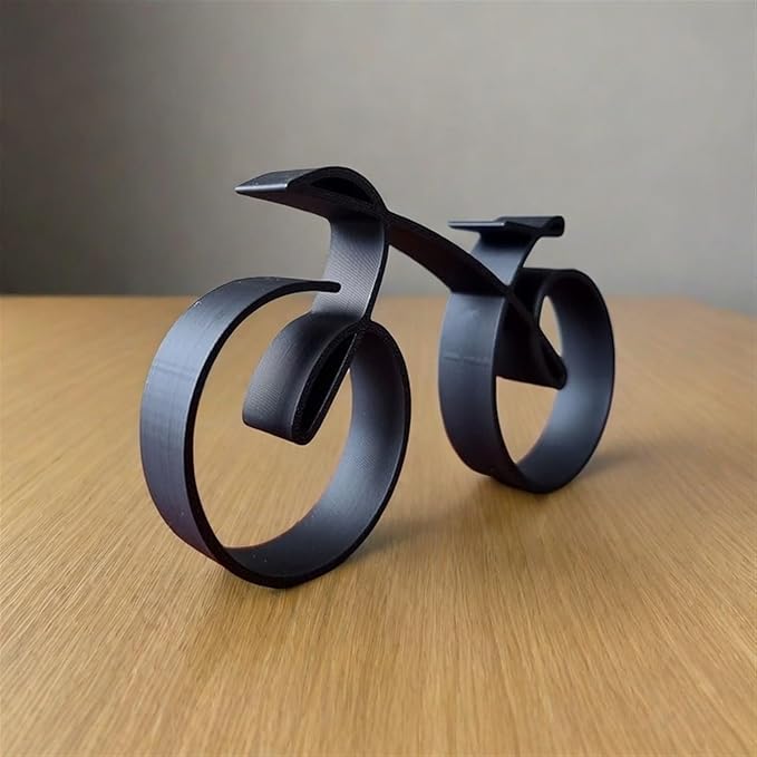 Minimalistic Bicycle Sculpture Wire Framed Style, Bike Silhouette, Gift for a Cyclist, Bicycle Art Wall Decor, Side Table Statue Decor, Home Decoration