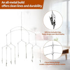 Wind Chime Style Photo Clip Geometric Photo Mobile Metal Hanging Mobile for for Hanging Pictures Notes Postcards Memo Artworks Home Decor