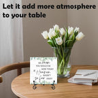 5" Rustic Memorial Wooden Sign - 'We Know You Would Be Here Today If Heaven Wasn't...' Farmhouse Wooden Plaque with Metal Stand, In Loving Memory Decor for Wedding Reception, Ceremony or Home - A07