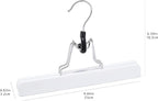 Amazon Basics Wooden Pants Hangers - White, (Pack of 60)