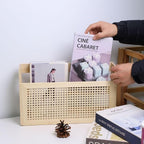Wooden Magazine Rack Wall-Mounted DIY Home Decor Magazine Holder Mail Sorter for Office Entryway Kids’ room and Living Room.