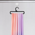 Milisten Scarf Hanger 10-Pack Plastic Organizer for Closet Belt Tie Holder Rack with Smooth No-Scratch Hooks Space-Saving Shawl Display Stand 6.69X3.14X0.09 Inches