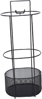 Focket Umbrella Stand, Premium Iron Hollow Mesh Drainage Umbrella Holder for Entryway, Indoor Storage Rack with Vertical Space Saving Design for Homes Hallways Offices Shops Schools