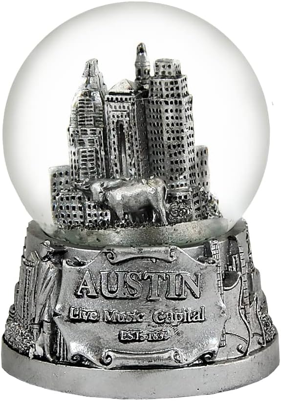 Austin Iconic Landmarks Snow Globe