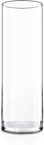 CYS EXCEL Cylinder Clear Glass Vase (H:20" D:6") | Multiple Size Choices Glass Flower Vase Centerpieces | Hurricane Floating Candle Holder Vase