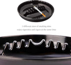 Ash Tray for Cigarettes - Ashtrays for Cigarettes Outdoor Ash Tray-15 Pack 7 Inches Large Size Patio Ashtray, Home Ashtray, Smokeless Tabletop Ashtrays,Trash Can(black)
