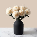 SilkSerenade Large Black Matte Flower Vase for Bedroom Kitchen Living Room Table, Contemporary Farmhouse Decorative Arlo Flowers Iron Vases, Rustic Tall Earthy Wabi Sabi Modern Centerpieces Home Decor