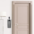 HOMSFOU Wall Mounted Umbrella Storage Holder 7.12X3.22X3.18In Punch Free Organizer for Entryway and Hallway Space Saving Indoor Umbrella Stand and Cane Holder