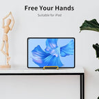 3 Pack 8 inch Metal Plate Stands for Display, Plate Holder Pictures Frame Easel Display Stand, Tabletop Picture Stand, Iron Easels for Display Photo Frames, Plates, Vinyl Record，Book, Sign（Gold）