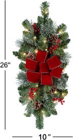 Haute Decor Classic Pre-lit Holiday Swags (Set of 4 - Staircase)