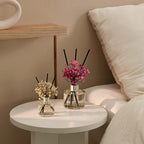 COCODOR Flower Reed Diffuser Set / 6.7oz / Garden Lavender/Scent Diffuser with Sticks Home Fragrance Oil Reed Diffuser for Bathroom Shelf Decor