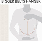 ZEDODIER Belt Hangers, Belt Rack Closet Accessories Organizers, Closet Organizer Hook Rack for Belt, Ties, Scarves, Camisoles, Hats, Bras, Shoes, Rose Gold