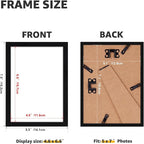 Giftgarden 5x7 Picture Frame Set of 18, Lightweight 5 by 7 Frames Bulk for Gallery Wall Photo Hanging and Tabletop Display, Black