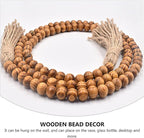 Hanging Decor Beads Decorative Tassels 1pc Wooden String for Home Decor