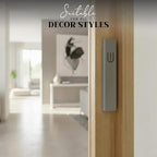 SURI Mezuzah for Door with Scroll – 9 Inch Modern Mezuzah Case with Non Kosher Scroll Included, Fits up to 8” Scroll, Easy Adhesive Installation, Gift Box Included