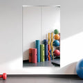 Ruomeng Home Gym Mirror, 55''x16''x2PCS Full Length, Large Frameless Body Mirror Tempered Glass for Gym, Workout, Yoga, Garage, Dance Studio