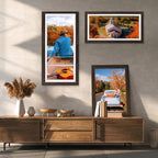 KTKDE 8x10 Picture Frame Real Glass, Display Pictures 5x7 with Mat or 8x10 Without Mat, Modern Style Wood Composite Frame, Gallery Wall Walnut Frame & Table Top Display，best gift