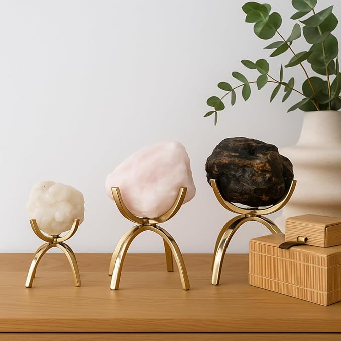 My Shelfie - Modern Crystal Display Stand (Real Brass - X Large)