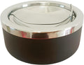 hanlongyu Outdoor Ashtray with Lid, Flip Top Stainless Steel Ash Tray, Metal Windproof Cigarette Ashtrays for Indoor or Outdoor Use, Desktop Smoking Ashtray Office Patio Home Decor
