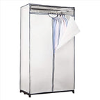 Simplify 36" Wide Portable Closet | Great for Clothes | Accessories | Heavy Duty | Hanging Rod | Easy to Assemble | Dimensions : 36” x 63” x 19” | White
