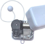 BinkeGG Play (Swan Lake) White Plastic Pull String Cord Music Box with Sankyo Musical Movement (65 Tunes Option)