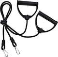 2Pcs Resistance Bands with Clips, Strong Resistance Band with ABS Handle, Exercise Bands Resistance, Replacement Cable Attachments for Gym Stepper Abdominal Machine, Resistance Bands with Clips