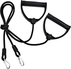 2Pcs Resistance Bands with Clips, Strong Resistance Band with ABS Handle, Exercise Bands Resistance, Replacement Cable Attachments for Gym Stepper Abdominal Machine, Resistance Bands with Clips