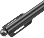 FIRJOY 12" Valet Rod for Closet Pull Out (2 Pack, Black)
