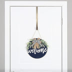 Sattiyrch 15" Wreath Hanger for Front Door,Sturdy Steel Wreath Door Hanger,Over The Door Hanger Hook (Bronze,2)