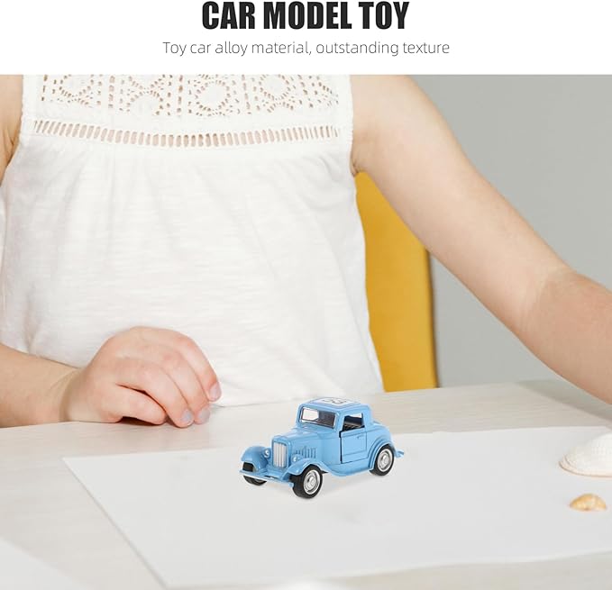 UPKOCH Vintage Car Model Retro Style Metal Car Sculpture Elegant Desktop Decoration for Home Office Unique Idea and Stylish Ornament